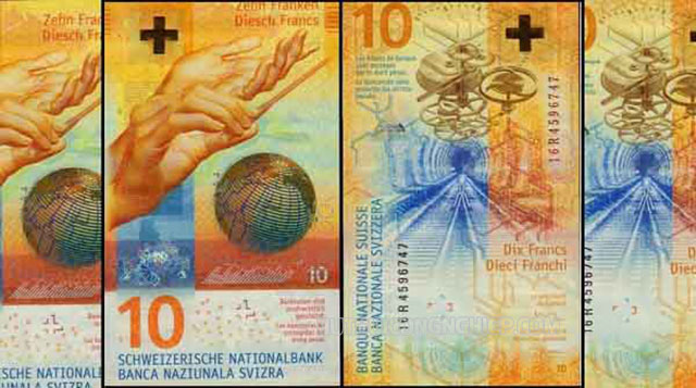 Đồng tiền cao nhất thế giới Franc Thụy sĩ (CHF)